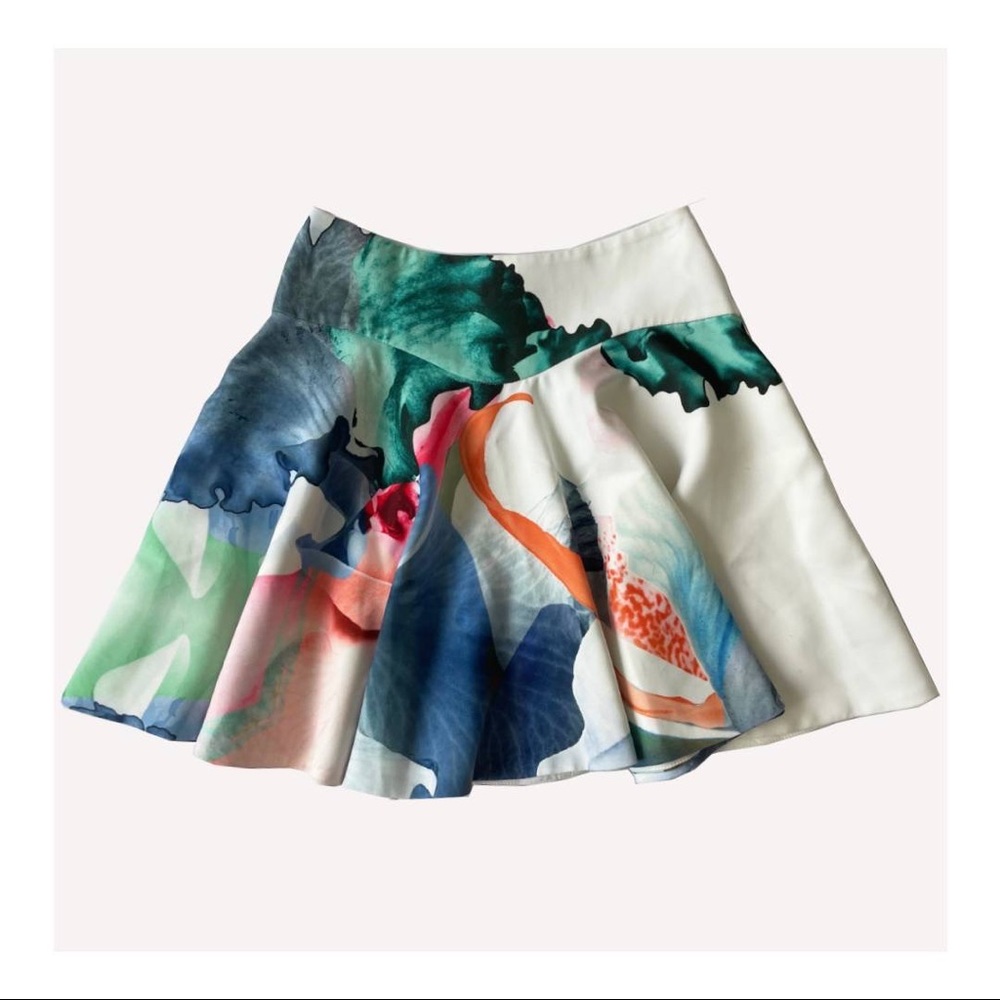 Stylestalker Floral Mini Flared Skirt - XS